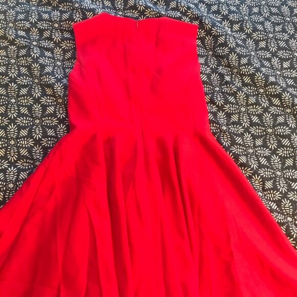 NWT Red Dress with Sheer Bodice Cutout - Picture 2 of 5